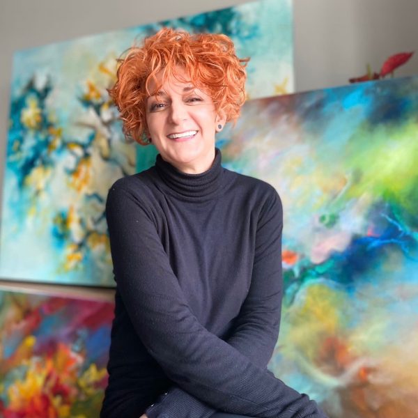 Rosa Dreams In Abstract VYA Art Gallery
